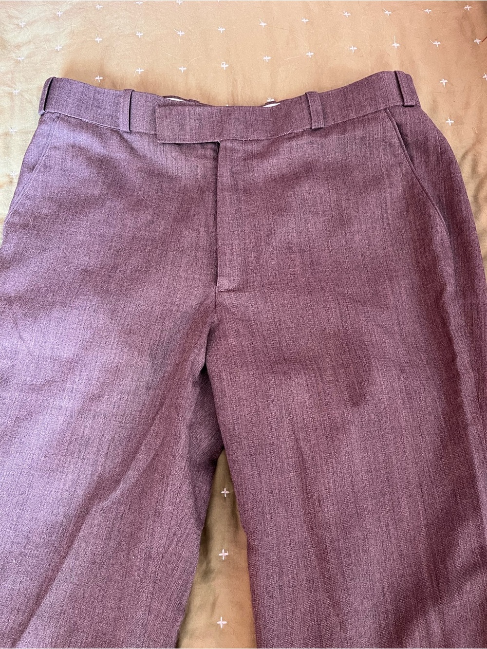 Grey/brown Straight Leg custom made men’s Dress Pants